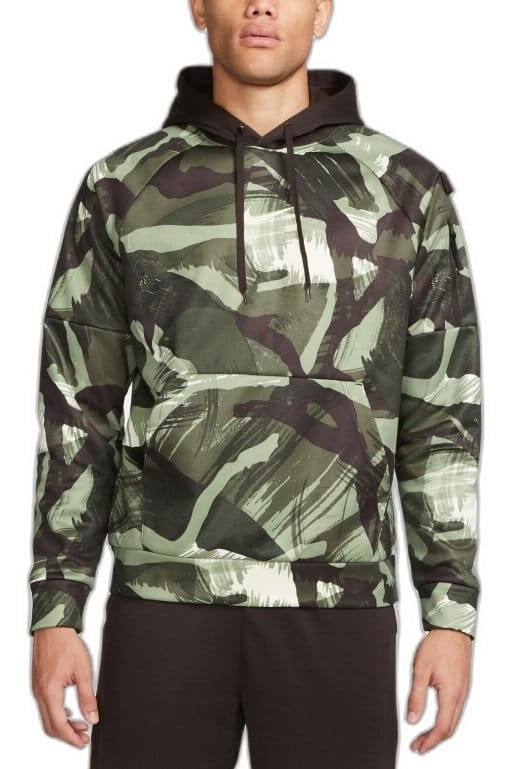 Sweatshirt med huva Nike Therma-FIT Men s Allover Camo Fitness Hoodie
