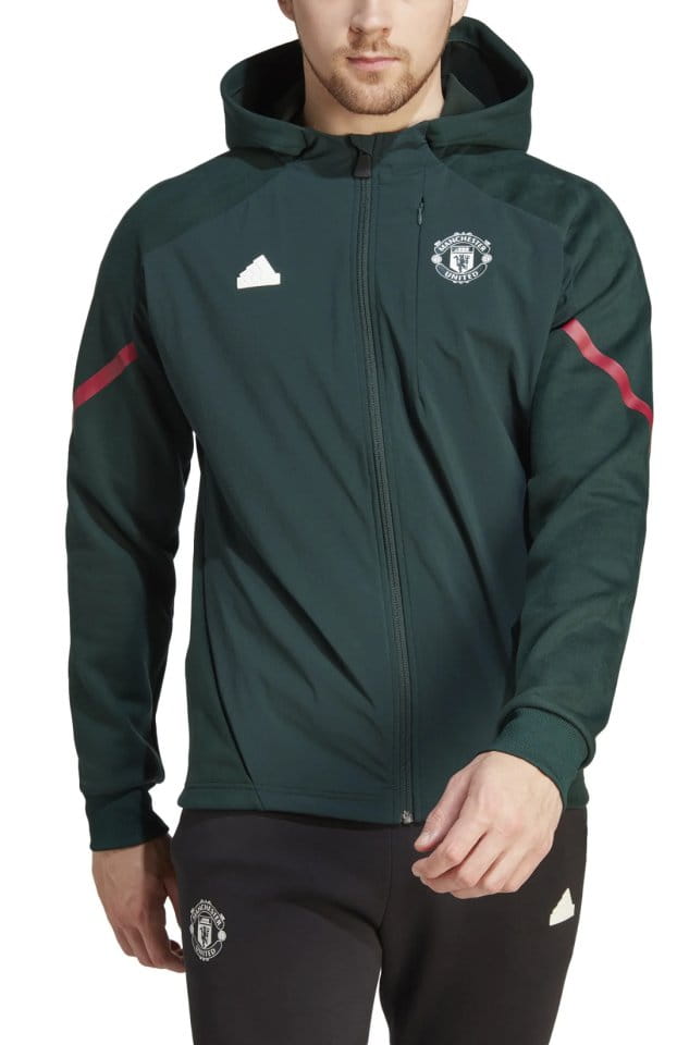 Sweatshirt med huva adidas MUFC D4GMD FZHD